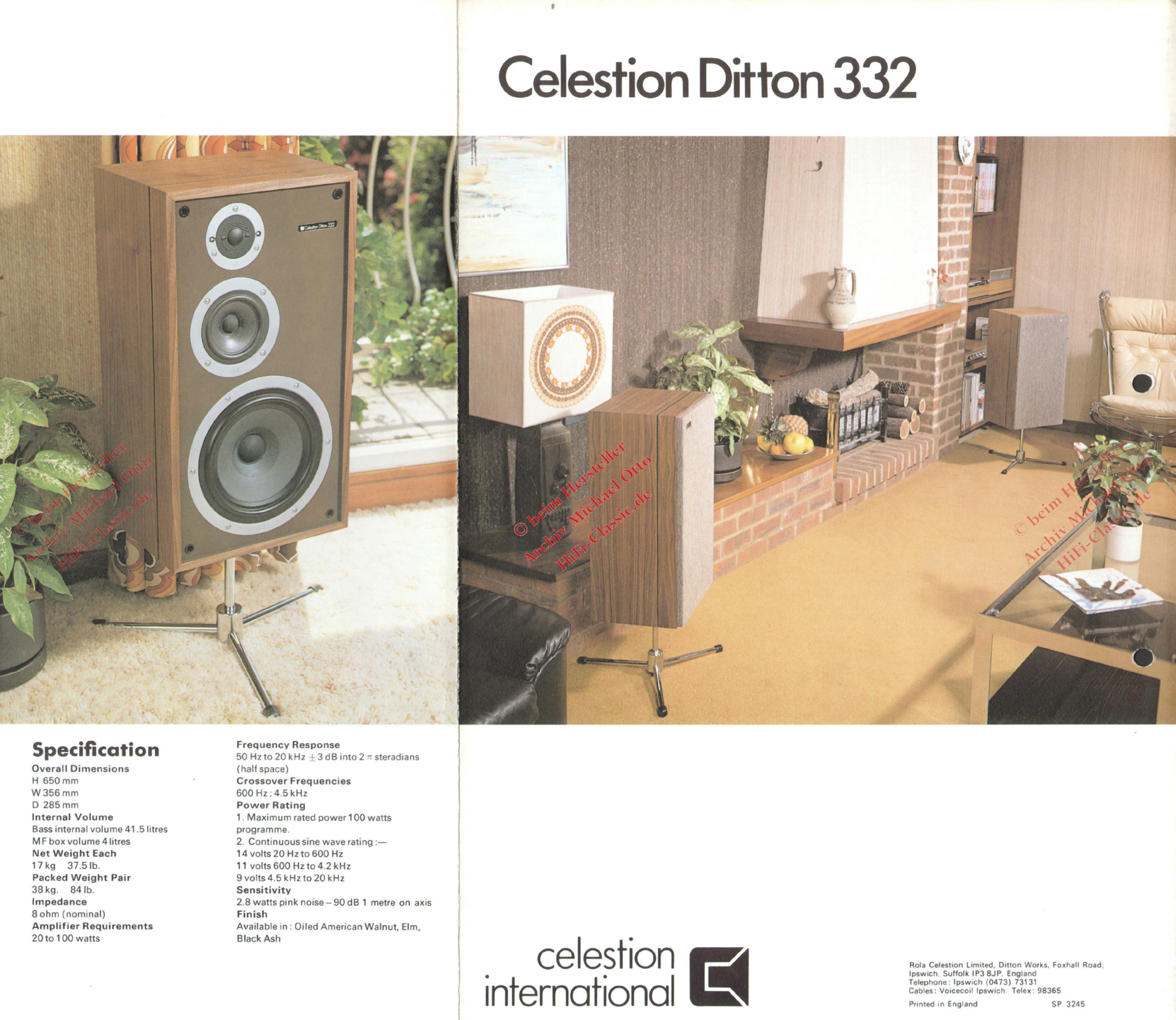 Celestion ditton 332 hot sale speakers